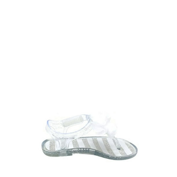 Infant Girls Jelly Sandal Clear Airy Wonder Nation Velcro Fastener Sizes 4 /& 5